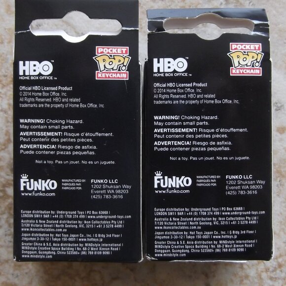 game of thrones jon snow daenerys targaryen keychains - Picture 3 of 4